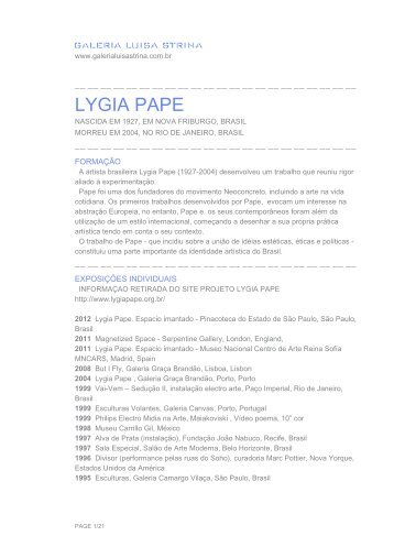 LYGIA PAPE - Galeria Luisa Strina