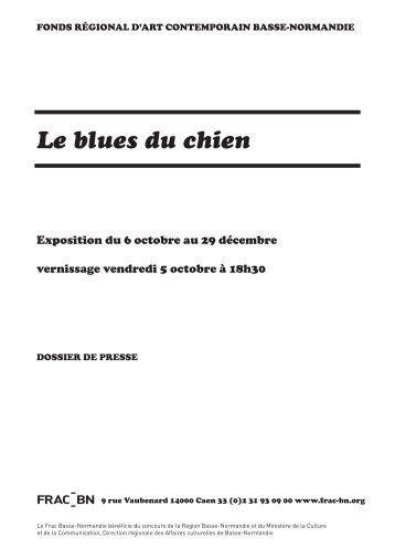 DP Blues du chien.pdf - FRAC Basse-Normandie
