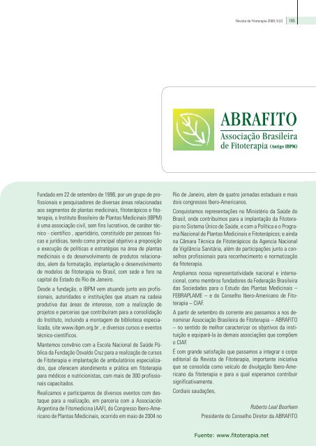 Revista de Fitoterapia - Fitoterapia.net