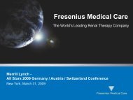 Presentation - Fresenius Medical Care