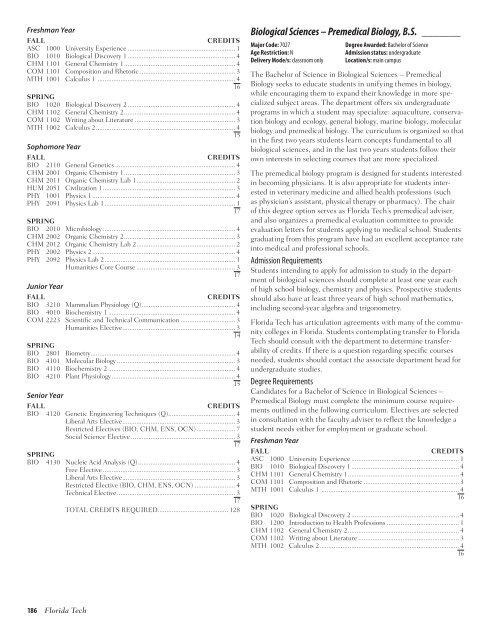 2012–2013 UNIVERSITY CATALOG - Florida Institute of Technology