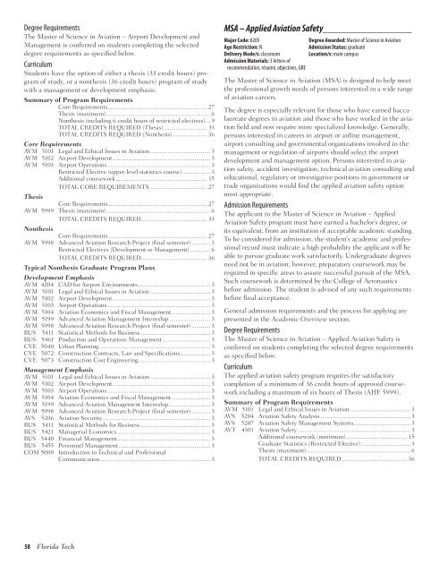 2012–2013 UNIVERSITY CATALOG - Florida Institute of Technology