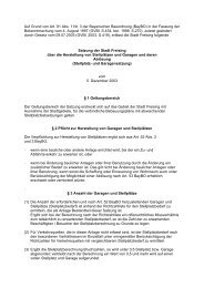 Auf Grund von Art. 91 Abs. 1 Nr. 3 der Bayerischen ... - Stadt Freising