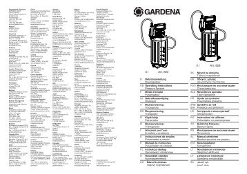 OM, Gardena, Nyomáspermetező 5l, Art 00822, Art 00828, 2013-03