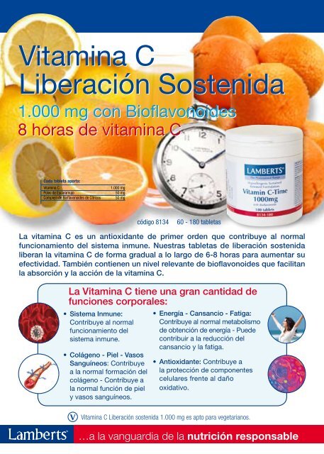 Vitamina C Liberación Sostenida Vitamina C ... - Fitoterapia.net