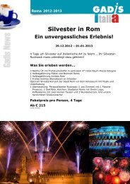 Silvester in Rom, Ein unvergessliches Erlebnis!