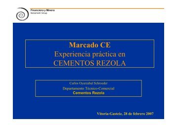 Carlos Oyarzabal, Cementos Rezola - Garraioak