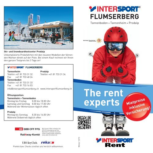 Winterprospekt 2012/13 INTERSPORT FLUMSERBERG (PDF)