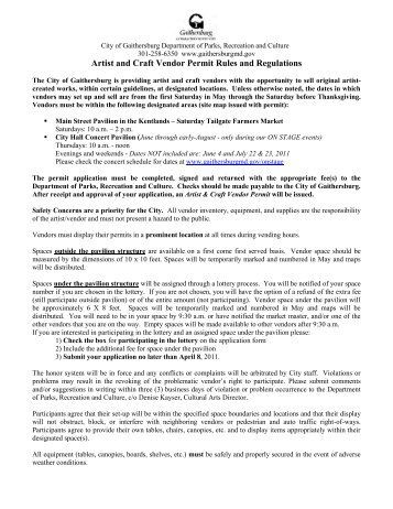 Craft Fair Vendor Permit Craft Fair Vendor Permit