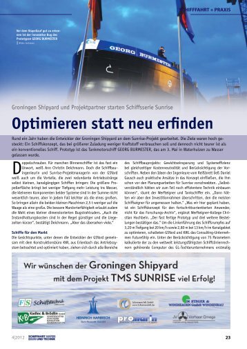Optimieren statt neu erfinden - Gausch Tankschifffahrt GmbH