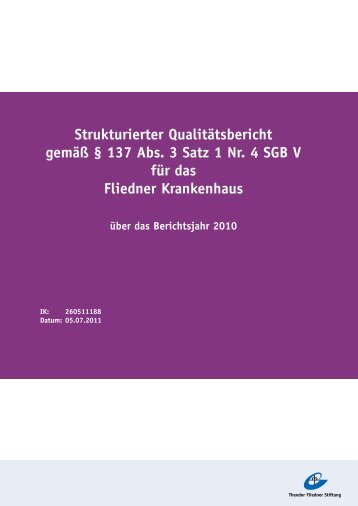 A Struktur- und Leistungsdaten des Krankenhauses - Theodor ...