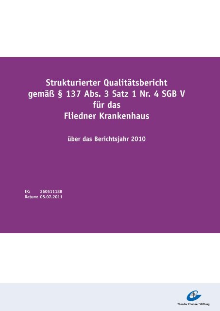 A Struktur- und Leistungsdaten des Krankenhauses - Theodor ...