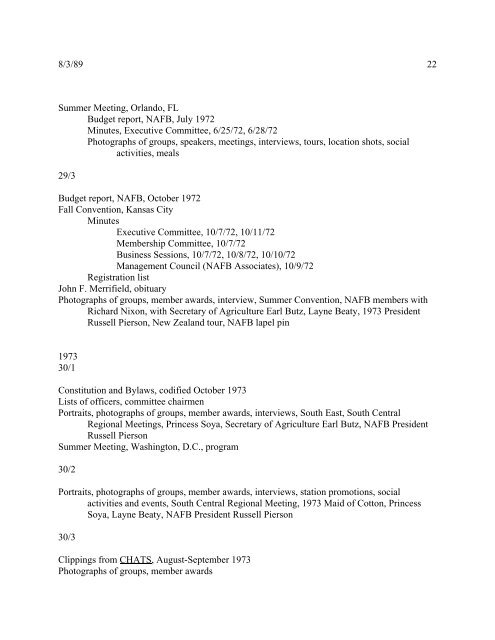 Download Box / Folder List - The University of Illinois Archives