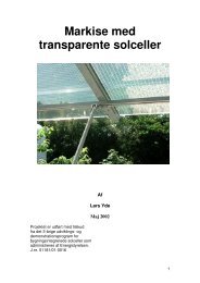 Markise med transparente solceller