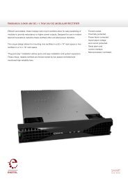 Power Rectifier Enatel Rack Enatel RM2048/24 DC Modular Rectifier Product Brochure