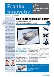 High-Speed due to Light Design - Franke GmbH