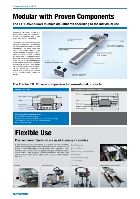 High-Speed due to Light Design - Franke GmbH