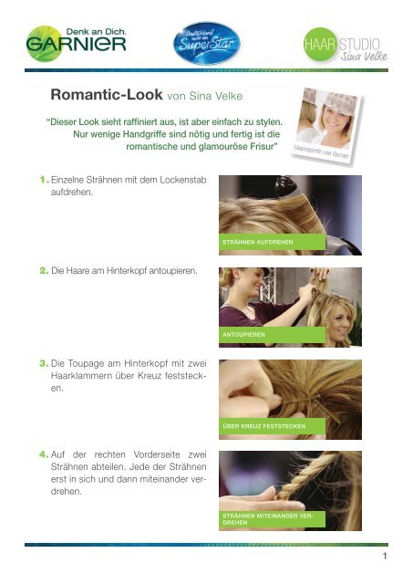 Download: Anleitung Romantic-Look als pdf - Garnier