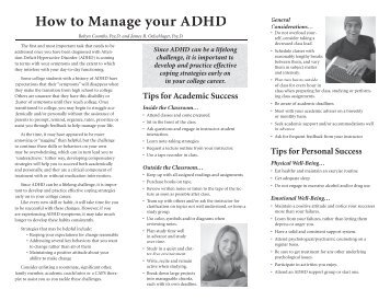 How to Manage your ADHD - Florida Institute of Technology