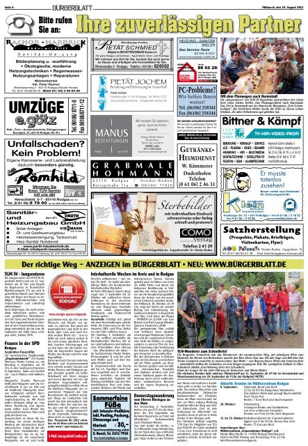 Ihre Zeitung in Rodgau - Bürgerblatt