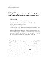 Strong Convergence of Iterative Schemes for Zeros of Accretive ...