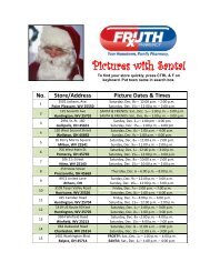 Pictures with Santa! - Fruth Pharmacy