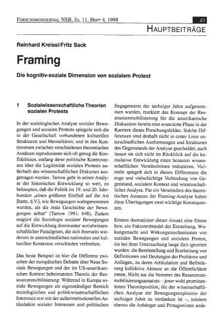 Vollversion (5.41 MB) - Forschungsjournal Soziale Bewegungen