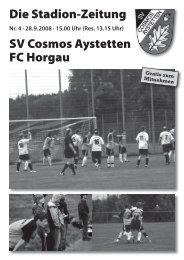 SpVgg Westheim 4 - SV Cosmos Aystetten