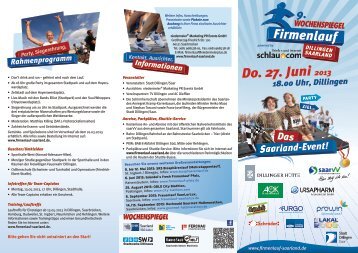 Flyer - Firmenlauf