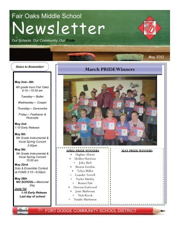 Newsletter - Fort Dodge Community School District