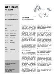 OFF news Nr. 2/2010 - freibergerfreunde.ch