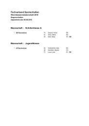Rheinhessenmeisterschaft Ergebnisse Bogen Mannschaft