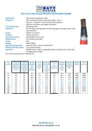 PILC 3 Core Paper/Lead/Swa/Pvc 6350 - Batt Cables