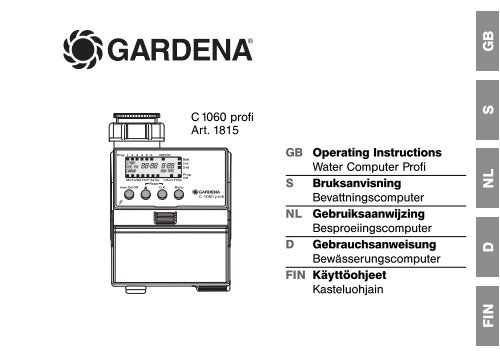 OM, Gardena, Water Computer Profi, Art 01815-28, 2006-06