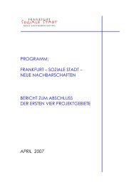 Abschlussbericht der ersten Quartiere (PDF 2.7 ... - Frankfurt am Main