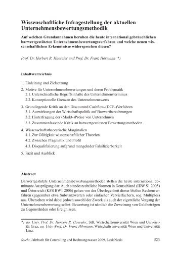 Artikel als PDF-Datei - Franz Hörmann