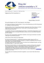 Ring der Arbeitsvermittler e.V. - Fachverband Personal- und ...