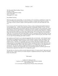 Thank you Letter to Sec. Clinton - Futures Without Violence