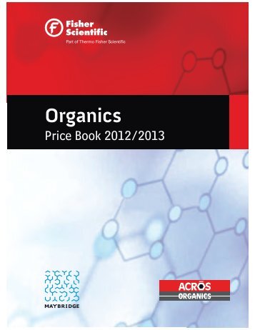 Acros Organics Price Book 2012-13