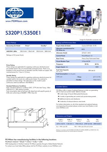 S320P1/S350E1 - FG Wilson