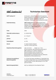 Datenblatt KBS Coating CLF GR - Firentis AG