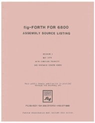 fig-FORTH FOR 6800 - Forth Interest Group