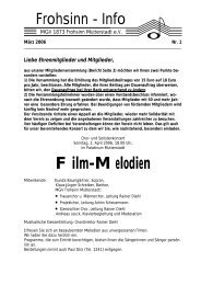 Info 1-2006 (pdf) - MGV 1873 Frohsinn Mutterstadt eV