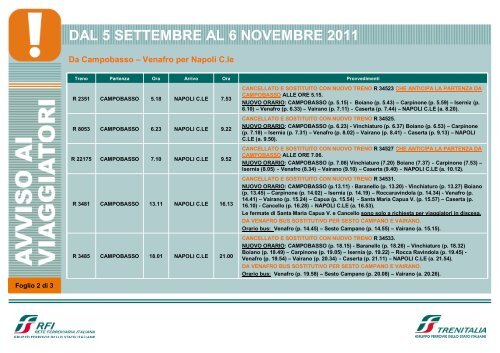 Consulta il dettaglio dei treni (.pdf 770 KB) - FSNews