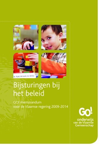 Bijsturingen bij het beleid - GO! onderwijs van de Vlaamse ...