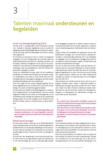 Bijsturingen bij het beleid - GO! onderwijs van de Vlaamse ...