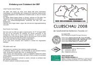 CLUBSCHAU 2008 - Gesellschaft der Bullterrier-Freunde e.V.