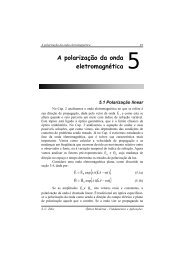 A polarização da onda eletromagnética