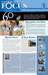 October 2007 - Technion Focus Magazine