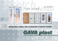 From sketch... - GAVA plast